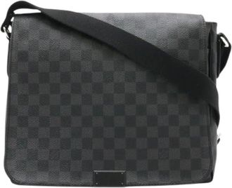 Louis Vuitton Pre-owned District MM Borsa a tracolla Damier Graphite - - Pre-owned - Donna - Nero - ONE SIZE