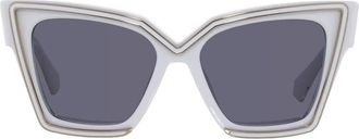 Valentino Grace Grey Butterfly Ladies Sunglasses VLS-126 C 54