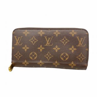 Louis Vuitton Brown Fuchsia Long Wallet (Bi-Fold) (Pre-Owned)