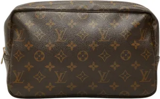Louis Vuitton Brown Monogram Monogram Clutch Bag Pouch (Pre-Owned)