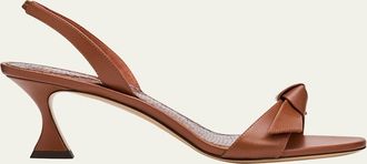 Alexandre Birman 60mm Clarita Leather Slingback Sandals