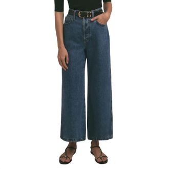 Favorite Daughter Marsha Super High Rise Wide Leg Crop Jeans In Montreal