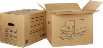 cofan Caja De Cart&oacute;n Para Mudanza Con Asa Troquel 40x30x30 Cm Caja 10 Unid