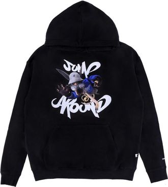 Kangol Zwarte Limited Edition Jump Around Hoodie - Heren - Hoodies - Zwart - M - Katoen - Hoodies & sweatvesten