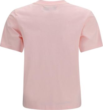 Fiorucci Womens Regular Patch Angeli T-Shirt Baby Pink Cotton T-Shirts And Polos