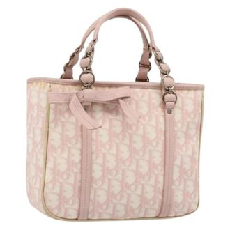 Dior Pre-owned Trotter Canvas Hand Bag - Pre-owned - Mujer - Rosa - ONE SIZE