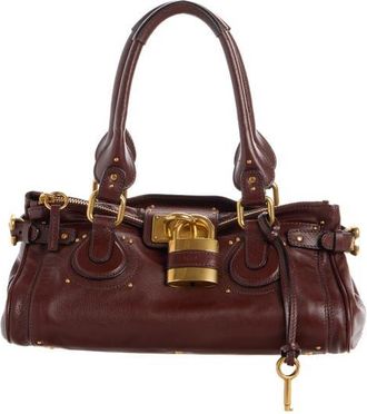 Chlo&eacute; Small Paddington Leather Satchel in Crafty Brown at Nordstrom