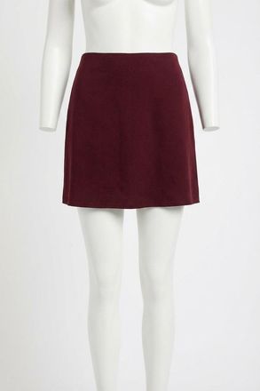 Z Supply Chablis Mini Skirt In Merlot