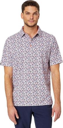 Callaway Trademark Polo Men Multi Abstract Short Sleeve Golf Shirt ERK20