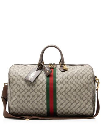 Gucci Beige Gg Supreme Canvas Savoy Large Duffle (Authentic Pre-Loved)