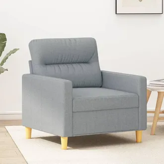 vidaXL Sill&oacute;n De Tela Gris Claro 60 Cm Vidaxl