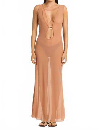 Bond-Eye Ring Harper Dress In Fawn
