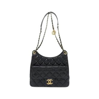 Chanel Pre-owned Calf Shoulder Bag - Dames - Pre-owned - Zwart - Maat: ONE Size Leer