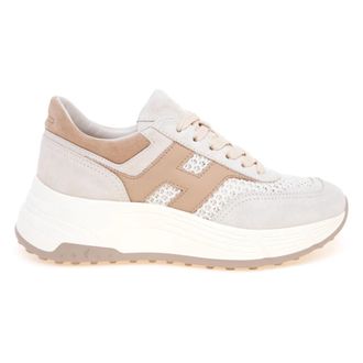 Hogan Hi-Fi Sneaker - Dames - Sneakers - Beige - 36 EU - Su&egrave;de - Schoenen