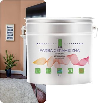 OEM Pintura Cer&aacute;mica Para Paredes, Lavable, Beige C&aacute;lido, 2 L, Resistente A Las Manchas