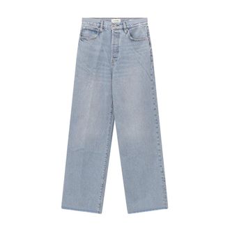 Frame Denim Straight Jeans, female, Blue, Size: W27 Straight Jeans