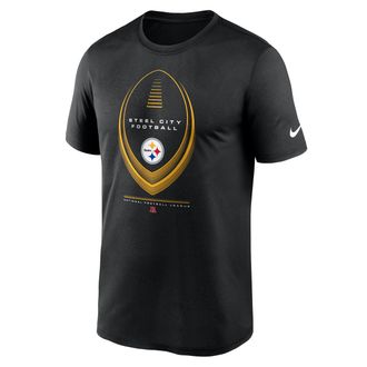 Nike Pittsburgh Steelers Legend Icon Nike Mens Dri-FIT NFL T-Shirt in Black | NKGK00A7L-NDB
