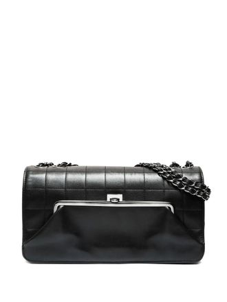 Chanel 2005-2006 Chocolate Bar quilted-chain shoulder bag - women - Lambskin - One Size - Black