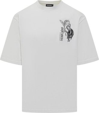 Dsquared2 White Graphic T-Shirt