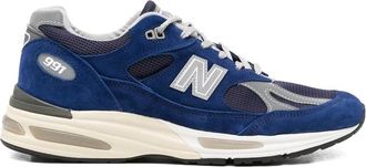 New Balance 991v2 Suede-panelled Sneakers