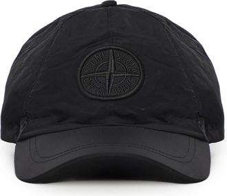 Stone Island Nylon Metal Baseball Cap - Heren - Petten - Zwart - ONE Size - Nylon - Accessoires