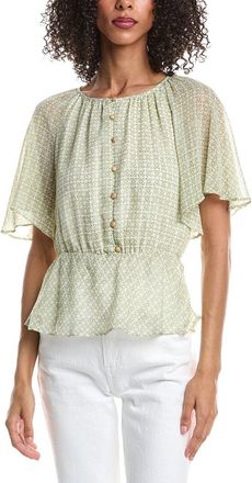 Vince Camuto Double Ruffle Button Down Shirt