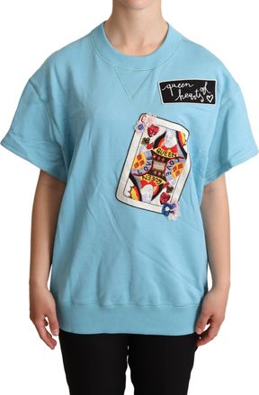 Dolce & Gabbana Koningin der Harten Geborduurd Sweatshirt