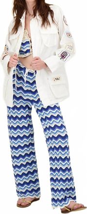 Me369 Sloane Embroidered Jacket In White