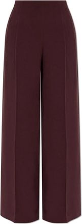 Forte_Forte Broeken, Dames, Rood, S, Wijde Pijpen Geplooide Broek