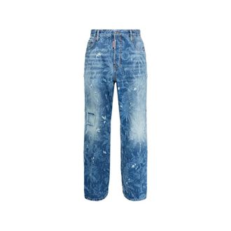 Dsquared2 Ripped Palm-print Jeans