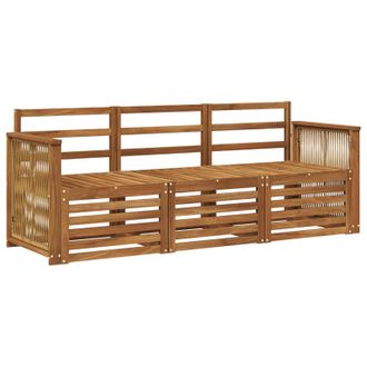 vidaXL Juegos De Sof&aacute;s 3 Pcs Madera De Acacia S&oacute;lida Vidaxl