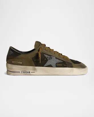 Golden Goose Men & apos;s Stardan Leather & Mesh Low-Top Sneakers