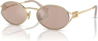 Miu Miu Sunglasses, unisex, Yellow, 54 MM, Elegant Sunglasses for Stylish Look