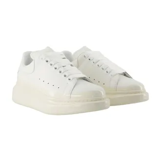 Alexander McQueen Oversized White Leather Sneaker - White