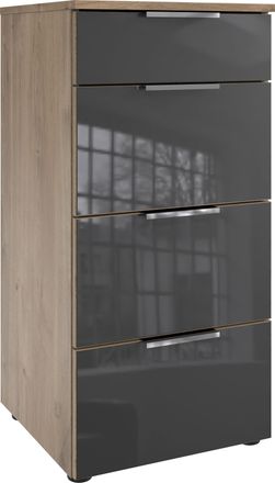 Wimex Schubkastenkommode »Level36 C by fresh to go« mit Glaselementen auf der Front, soft-close Funktion, 41cm breit