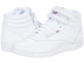 Reebok Lifestyle Womens Freestyle Hi High Top Womens Shoes White/Silver : 10.5 B - Medium, Leather