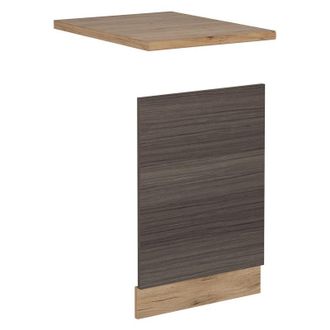 Vicco Frontal Para Lavavajillas R-line, Gris Noble, 45 Cm, Et Roble