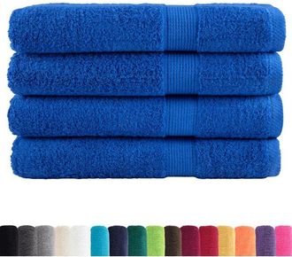vidaXL Toallas Premium Solund 4 Unidades Azul 100x200 Cm 600 Gsm Vidaxl