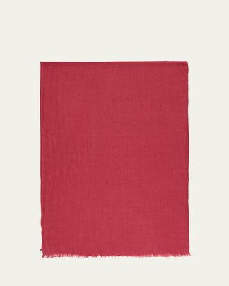 Cesare Attolini Mens Cashmere Solid Scarf