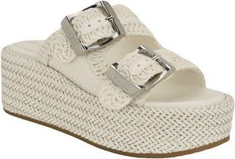 Guess Binks 2 Platform Sandal in Ivory at Nordstrom, Size 8.5