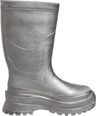 Dolce & Gabbana Metallic Silver Pull On Rain Boots Mens Shoes