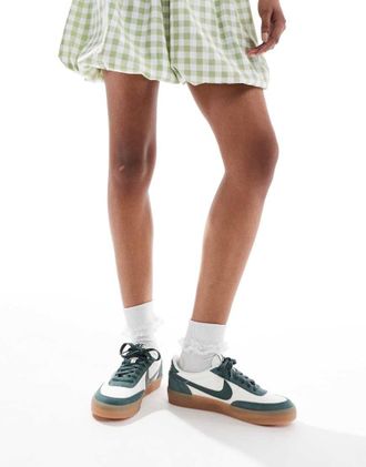 Nike Killshot 2 sneakers in off white and green
