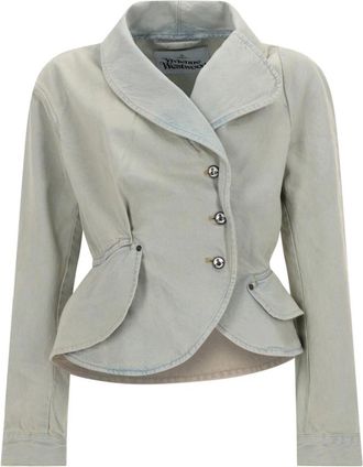 Vivienne Westwood Stormy Denim Jacket - Dames - Spijkerjassen - Blauw - M - Denim - Jassen