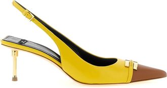 Elisabetta Franchi Pumps, female, Yellow, 7 1/2 UK, Pointed Toe Slingbacks