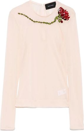 Simone Rocha Top in rete - Toni neutri
