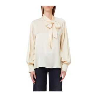 Liu Jo T&uacute;nica de Sat&eacute;n y Viscosa - Blouses & Shirts - Mujer - Beige - XL