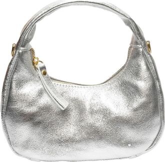 Anna Luchini Zilver Rundleer Tas