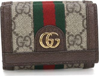 Gucci Beige Gg Supreme Wallet (Tri-Fold) (Pre-Owned)