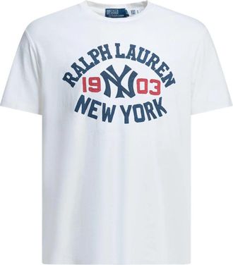 Polo Ralph Lauren Yankees T-Shirt - Heren - T-shirts - Wit - XL - Katoen - Tops