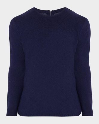 Ermenegildo Zegna Mens Oasi Cashmere Brushed Crewneck Sweater